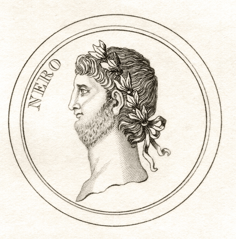 DPI1855657LARGE Nero Claudius Caesar Augustus Germanicus Ad37 68 Born Lucius Domitius Poster Print, Large - 24 x 24