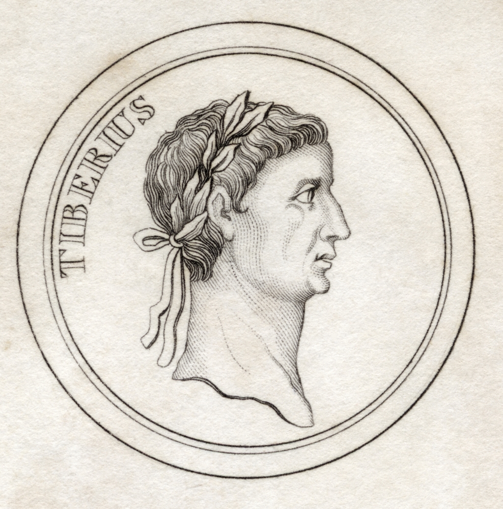 Tiberius I Tiberius Caesar Augustus Born Tiberius Claudius Nero 42Bc 37Ad Second Roman Emperor From The Book Crabbs Hi Poster Print, Large - 24 x 24