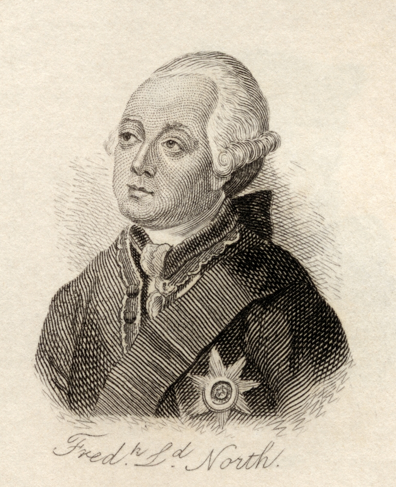 DPI1855642 Frederick North 2Nd Earl of Guilford Lord North 1732 1792 Prime Minister of Great Britain & Leading Figure In The Am Poster Print, 13 x 16