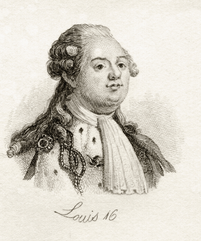 Louis XVI 1754-1793 King of France 1774-1792 From The Book Crabbs Historical Dictionary Published 1825 Print, Large - 26 x 30