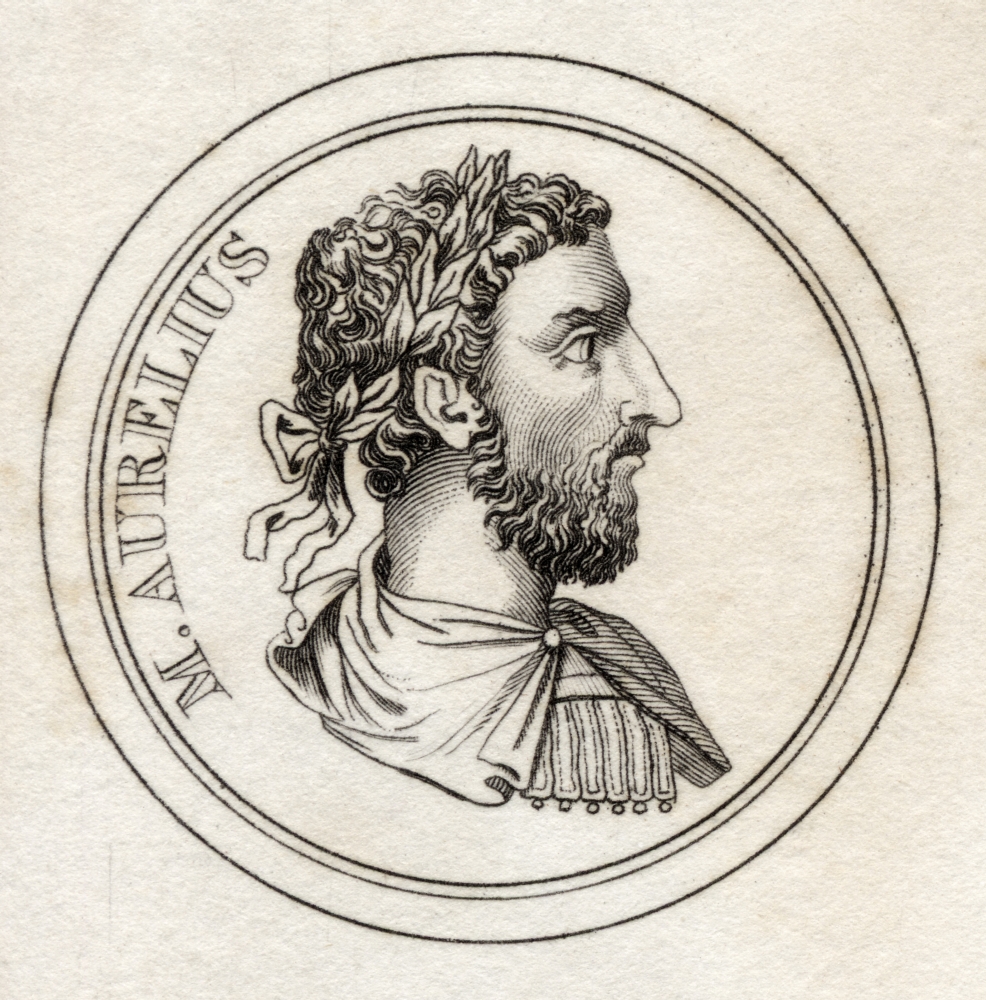 DPI1855648LARGE Marcus Aurelius 121-180 A.D. Roman Emperor From The Book Crabbs Historical Dictionary Published 1825 Print, Large - 24 x 24