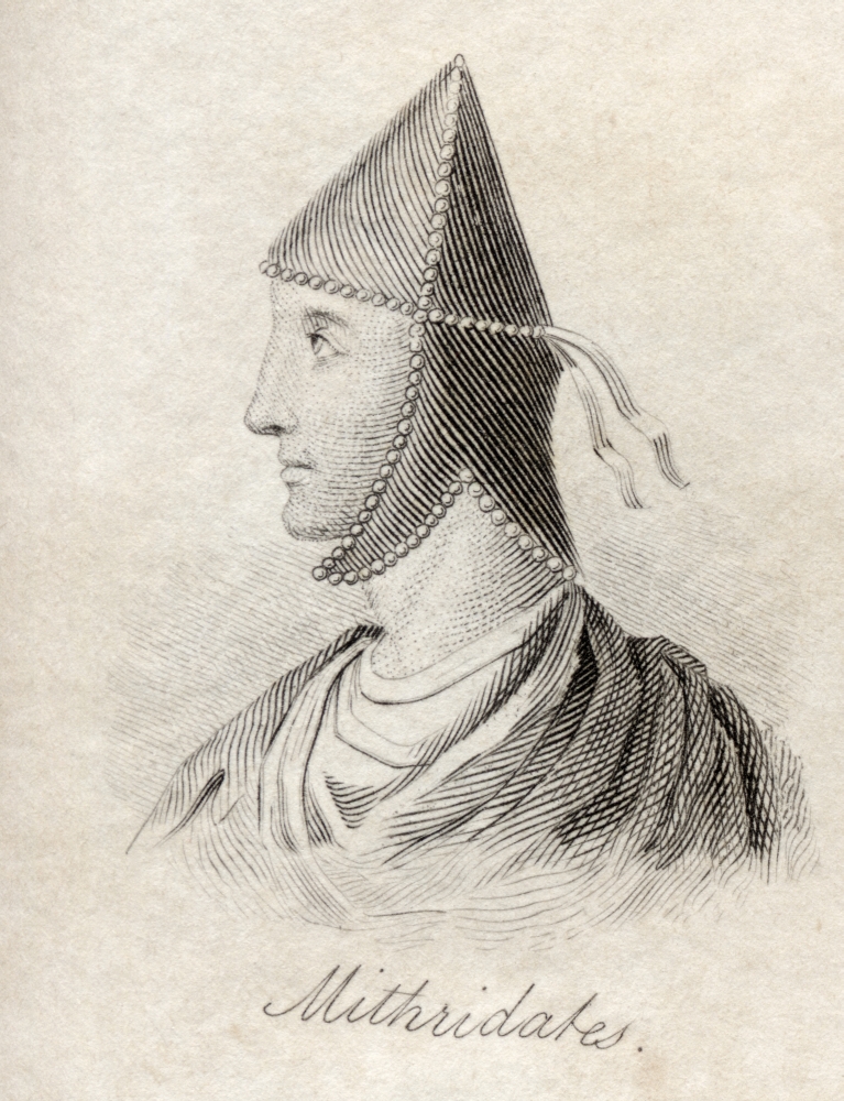 Mithridates VI 132 63Bc Aka Mithridates The Great & Eupator Dionysius King of Pontus From The Book Crabbs Historical Poster Print, Large - 24 x 32