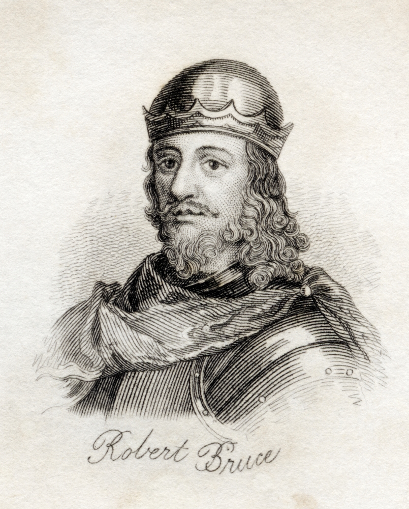 Robert I King of The Scots 1274 1329 Robert The Bruce From The Book Crabbs Historical Dictionary Published 1825 Poster Print, Large - 26 x 32