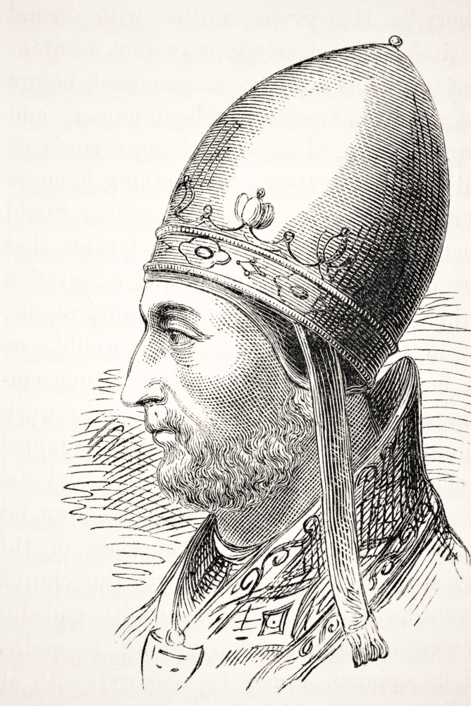 DPI1855708LARGE Pope Adrian IV Or Hadrian IV Born Circa 1100 To 1159 Only English Born Pope Poster Print, Large - 22 x 34