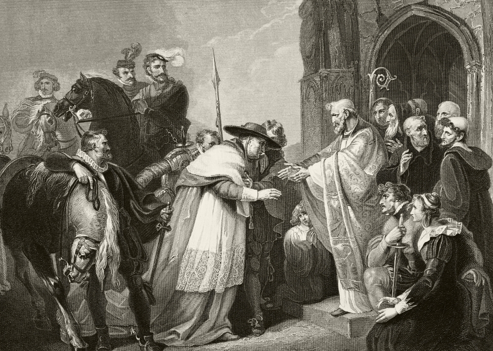 Thomas Cardinal Wolsey At Leicester Abbey After Falling Ill While Returning To London After Being Accused of Treason 15 Poster Print, 17 x 12 -  Posterazzi, DPI1855791