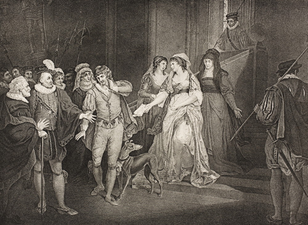 AllS Well That Ends Well Act V Scene III Rousillon The CountS Palace King Countess Lafeu Bertram Helena Diana Poster Print - Large - 34 x 24