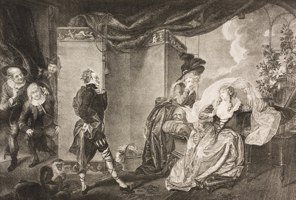 Twelfth Night Or What You Will Act III Scene IV OliviaS Garden Olivia Maria & Malvolio From The Boydell Shake 36 x 24 Poster Print - Large - 36 x 24