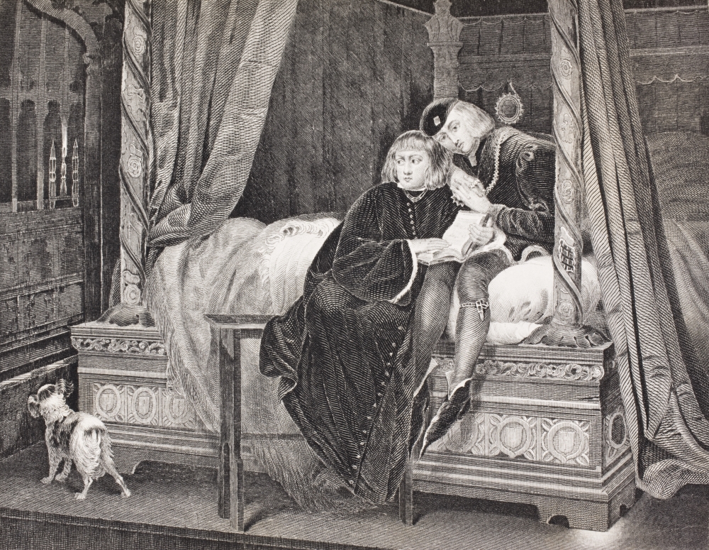 Edward V & Richard Duke of York In The Tower From The Book Gallery of Historical Portraits Published C1880 Poster Print, Large - 32 x 24