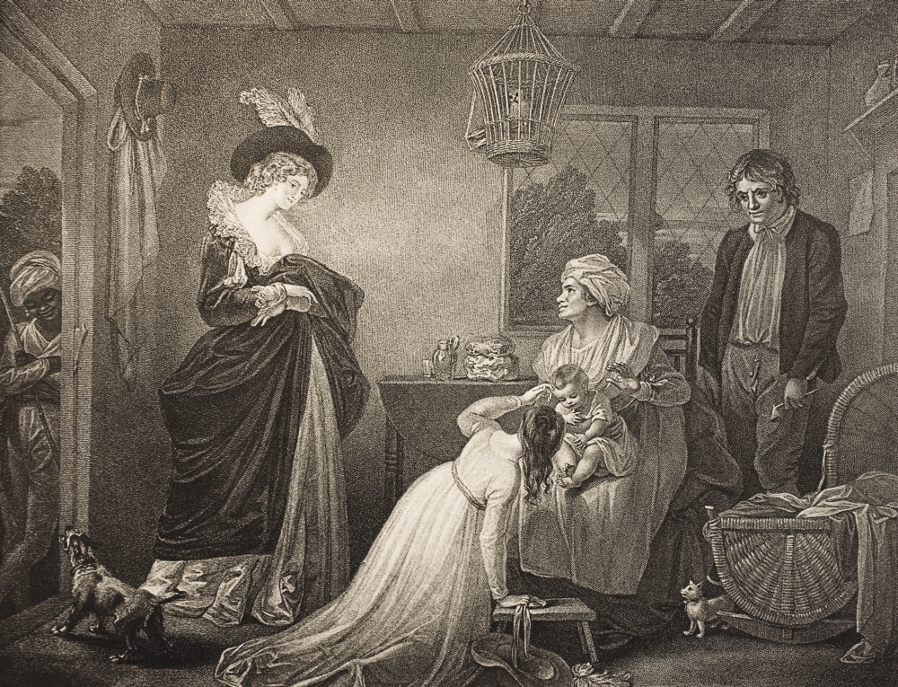 Picture of As You Like It Act II Scene VII The Seven Ages of Man, First Age From The Boydell Shakespeare Gallery Published Late 19th Century After A Painting by Robert Smirke Poster Print, 16 x 12
