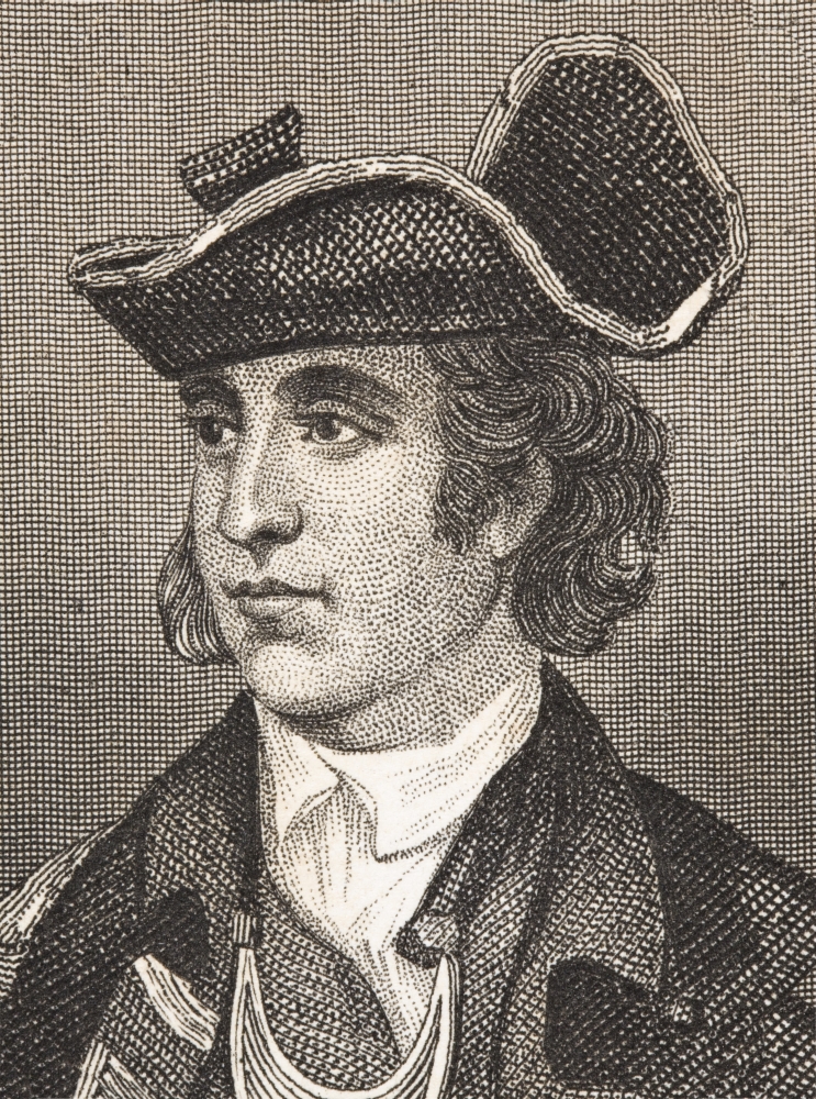 John Sullivan 1740 - 1795 American General In Revolutionary War From The Book Gallery of Historical Portraits Published C.1880 Poster Print - 12 x 17