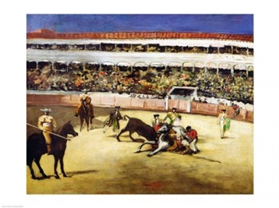 Picture of Posterazzi BALXIR20527LARGE Bull Fight 1865 Poster Print by Edouard Manet - 36 x 24 in. - Large