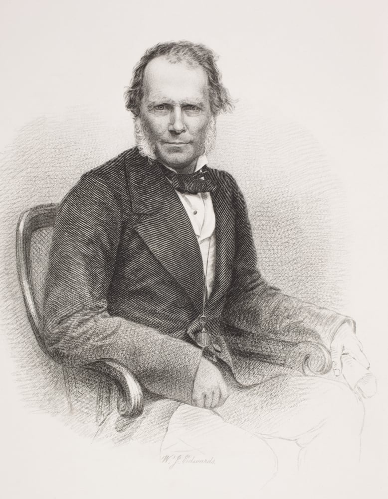 Sir James Brooke 1803 - 1868 First White Rajah of Sarawak From The Book Poster Print, 13 x 16