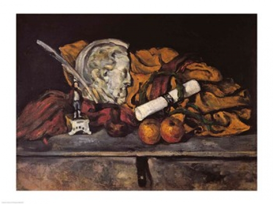 Still Life of The Artists Accessories 1872 Poster Print by Paul Cezanne - 24 x 18 in.