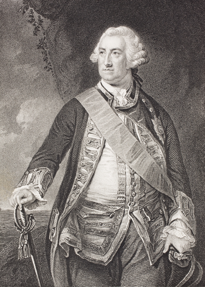 Edward Hawke 1St Baron Hawke 1705 - 1781 Admiral In The British Royal Navy From The Book Gallery of Historical Portrai Poster Print - 12 x 17