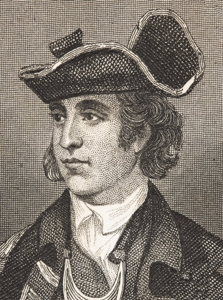 John Sullivan 1740 - 1795 American General In Revolutionary War From The Book Gallery of Historical Portraits Published Poster Print - Large - 24 x 34