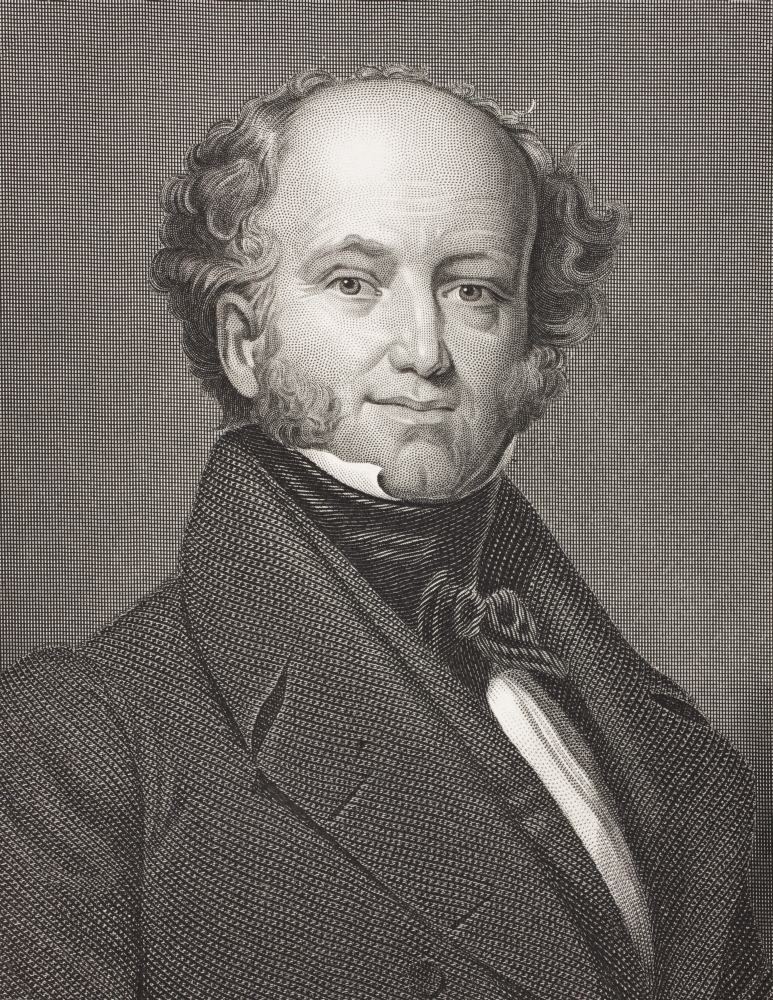 Martin Van Buren 1782 - 1862 8th President of The United States From The Book Gallery of Historical Portraits Published Poster Print - Large - 24 x 32