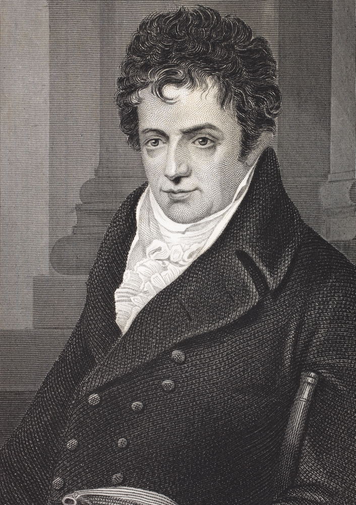 Robert Fulton 1765 - 1815 American Engineer & Inventor of The Steamship From The Book Gallery of Historical Portrait Poster Print, Large - 24 x 34