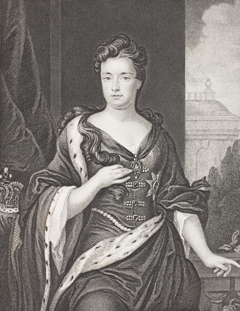 Queen Anne 1665 - 1714 Queen of Great Britain From 1702 - 1714 Second Daughter of James II From The Book Gallery Poster Print - Large - 24 x 32