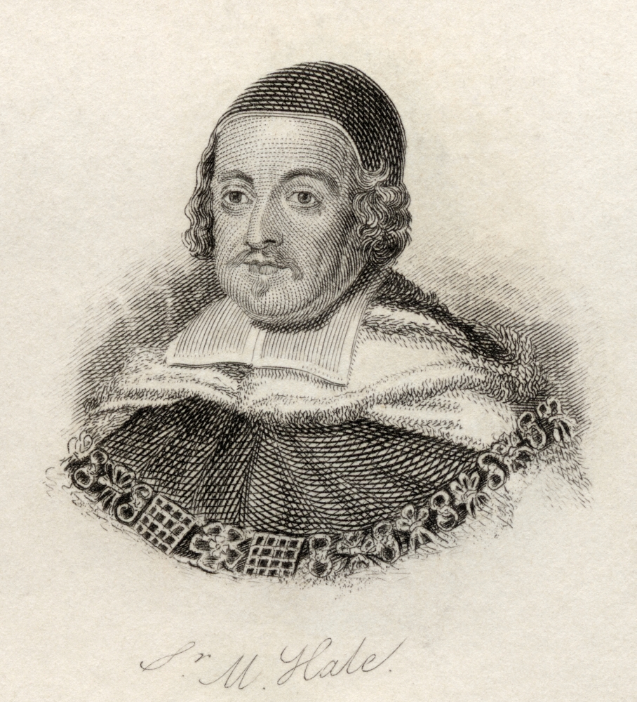 Sir Matthew Hale 1609 - 1676 Lord Chief Justice of England & Scholar On The History of English Common Law From The B Poster Print, Large - 26 x 30