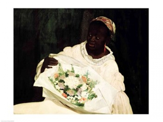 Picture of Posterazzi BALXIR206444 Olympia Detail of The Black Servant 1863 Poster Print by Edouard Manet - 24 x 18 in.