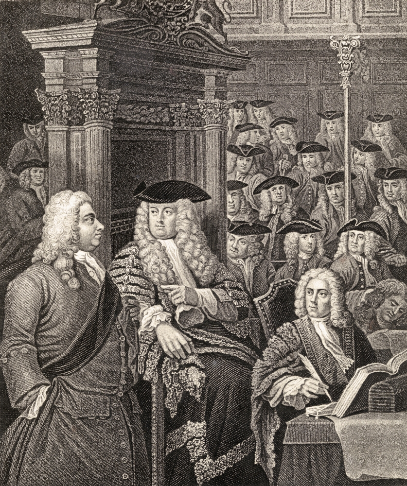 The House of Commons In Sir Robert Walpole S Administration After An Original Picture Painted by William Hogarth & Si Poster Print - Large - 26 x 32
