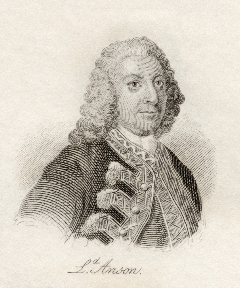 George Anson 1St Baron Anson 1697 - 1762 British Admiral & Wealthy Poster Print - Large - 26 x 32