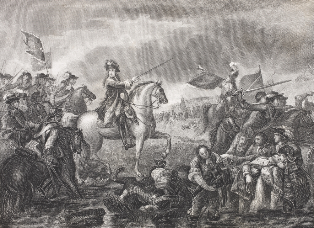King William III 1650 - 1702 At The Battle of The Boyne Ireland In 1690 From The Book Gallery of Historical Portraits Poster Print, Large - 34 x 24