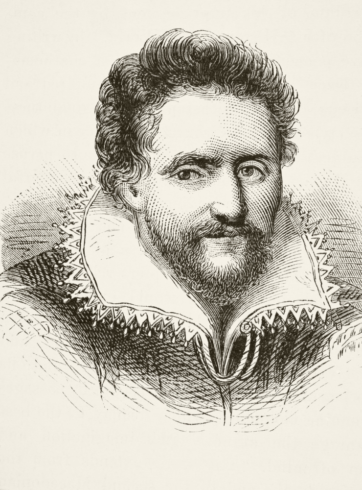 Picture of Ben Jonson 1572 To 1637 English Renaissance Dramatist, Poet & Actor From The National & Domestic History of England by William Aubrey Published London Circa 1890 Poster Print, 12 x 17