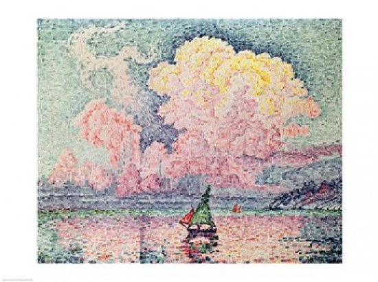 Picture of Posterazzi BALXIR179310 Antibes The Pink Cloud 1916 Poster Print by Paul Signac - 24 x 18 in.