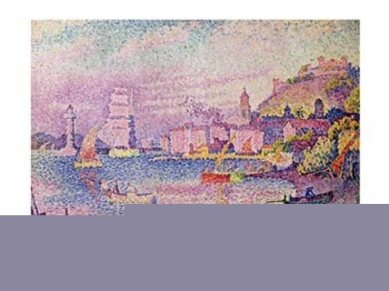 Picture of Posterazzi BALXIR180990LARGE Leaving The Port of Saint-Tropez 1902 Poster Print by Paul Signac - 36 x 24 in. - Large