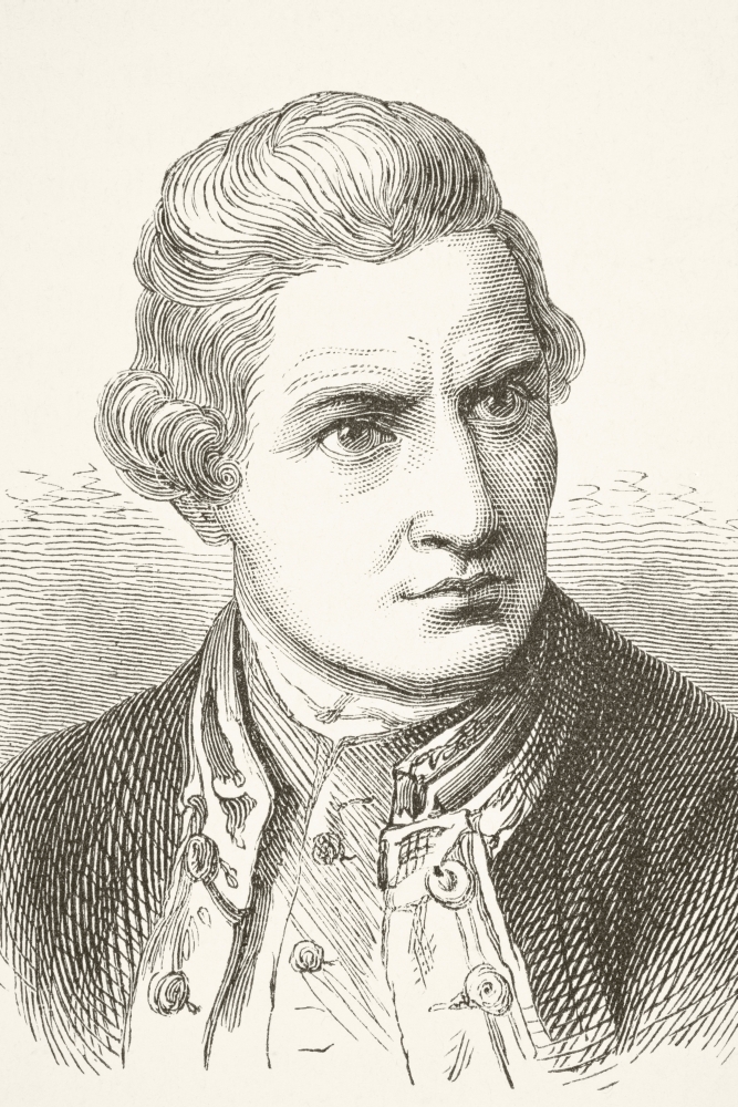 DPI1856320 James Cook 1728 - 1779 British Naval Commander Navigator & Explorer From The National & Domestic History of England Poster Print, 12 x 18