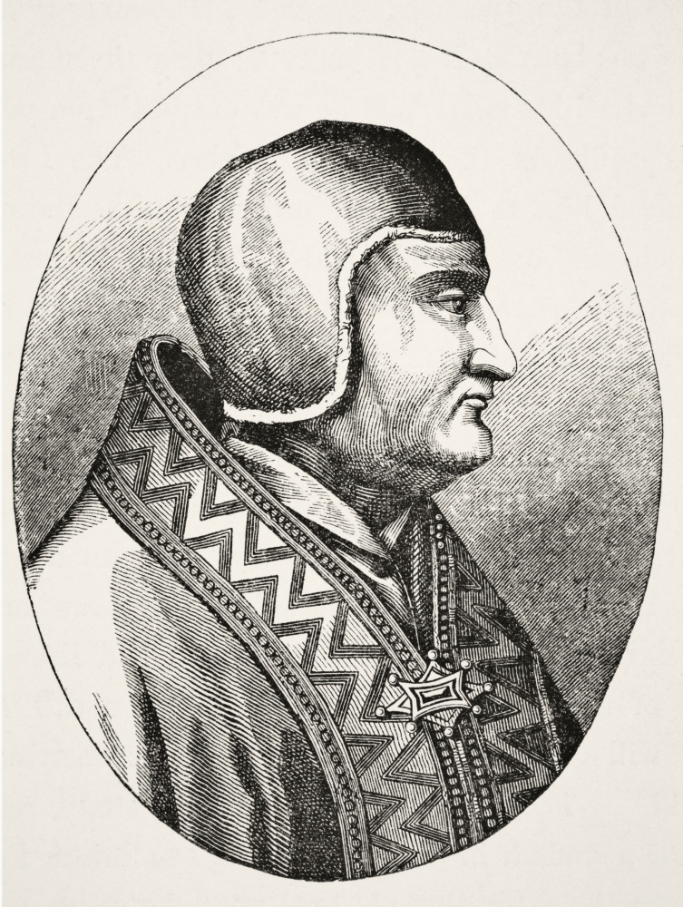Picture of Posterazzi DPI1856392 Pope Clement IV 1195 To 1268 Born Gui Faucoi Le Gros From Science & Literature In The Middle Ages by Paul Lacroix Published London 1878 Poster Print&#44; 12 x 16