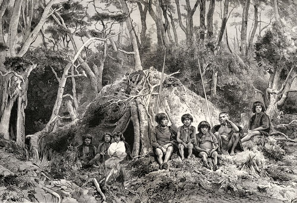 The Fuegians & Their Wigwams Tierra Del Fuego From The Book Journal of Researches by Charles Darwin Also Known As Darw Poster Print - Large - 34 x 24