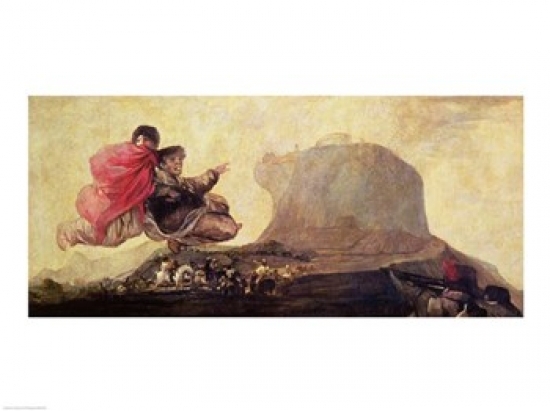 Picture of Posterazzi BALXIR73591LARGE The Witches Sabbath Poster Print by Francisco De Goya - 36 x 24 in. - Large