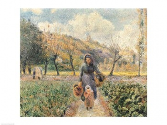 Picture of Posterazzi BALXIR178997 In The Garden Poster Print by Camille Pissarro - 24 x 18 in.