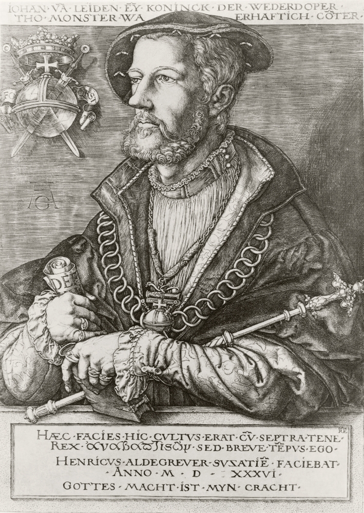 John of Leiden Or Jan Van Leiden Or Jan Beukelsz Or Jan Beukelszoon Aka John Bockold Or John Bockelson 1509 To 1536 Poster Print, Large - 24 x 34