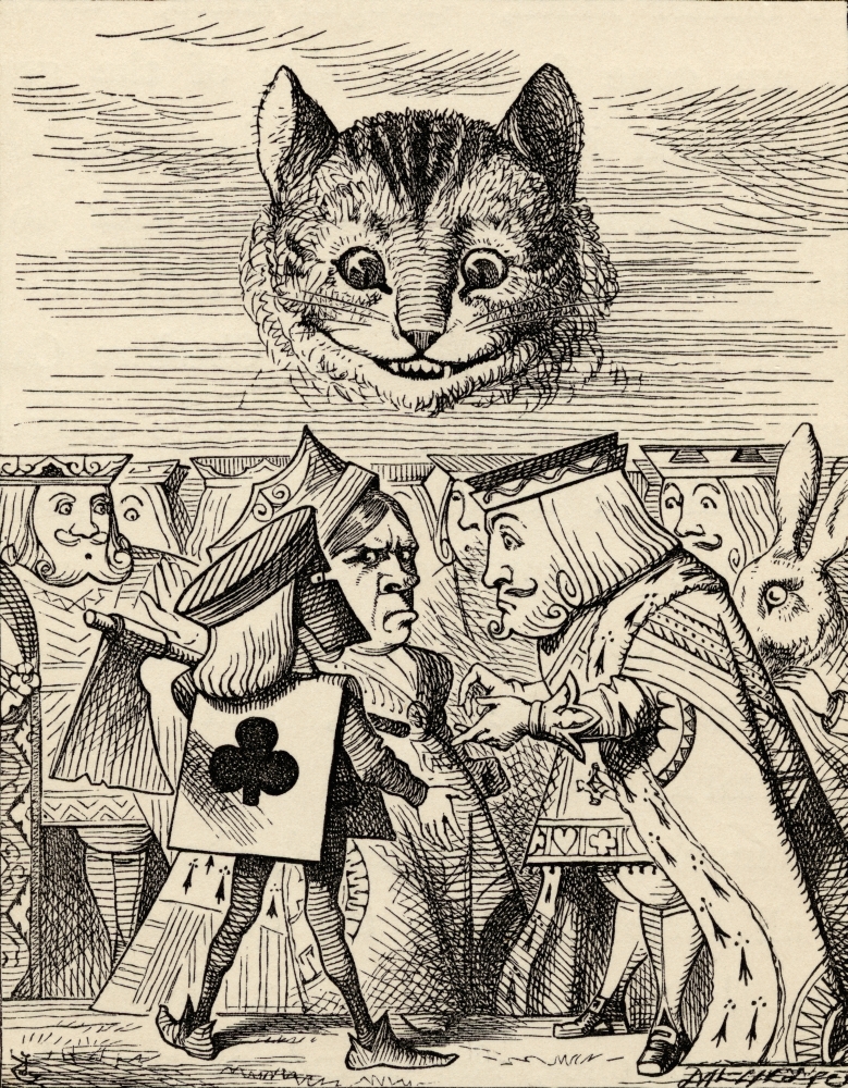 The King of Hearts Arguing with The Executioner Illustration by John Tenniel From The Book Alicess Adventures In Wonder Poster Print - Large - 26 x 34 -  BrainBoosters, BR3716559