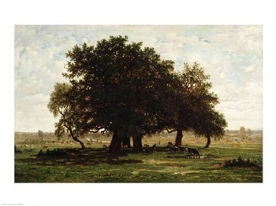 Picture of Posterazzi BALXIR18504LARGE Holm Oaks Apremont Poster Print by Henri Rousseau - 36 x 24 in. - Large