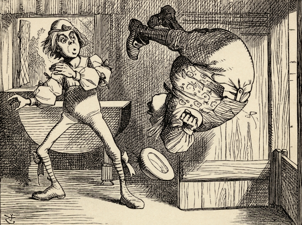 Father William Does A Back Somersalt Illustration by John Tenniel From The Book Alicess Adventures In Wonderland by Lew Poster Print, Large - 34 x 24