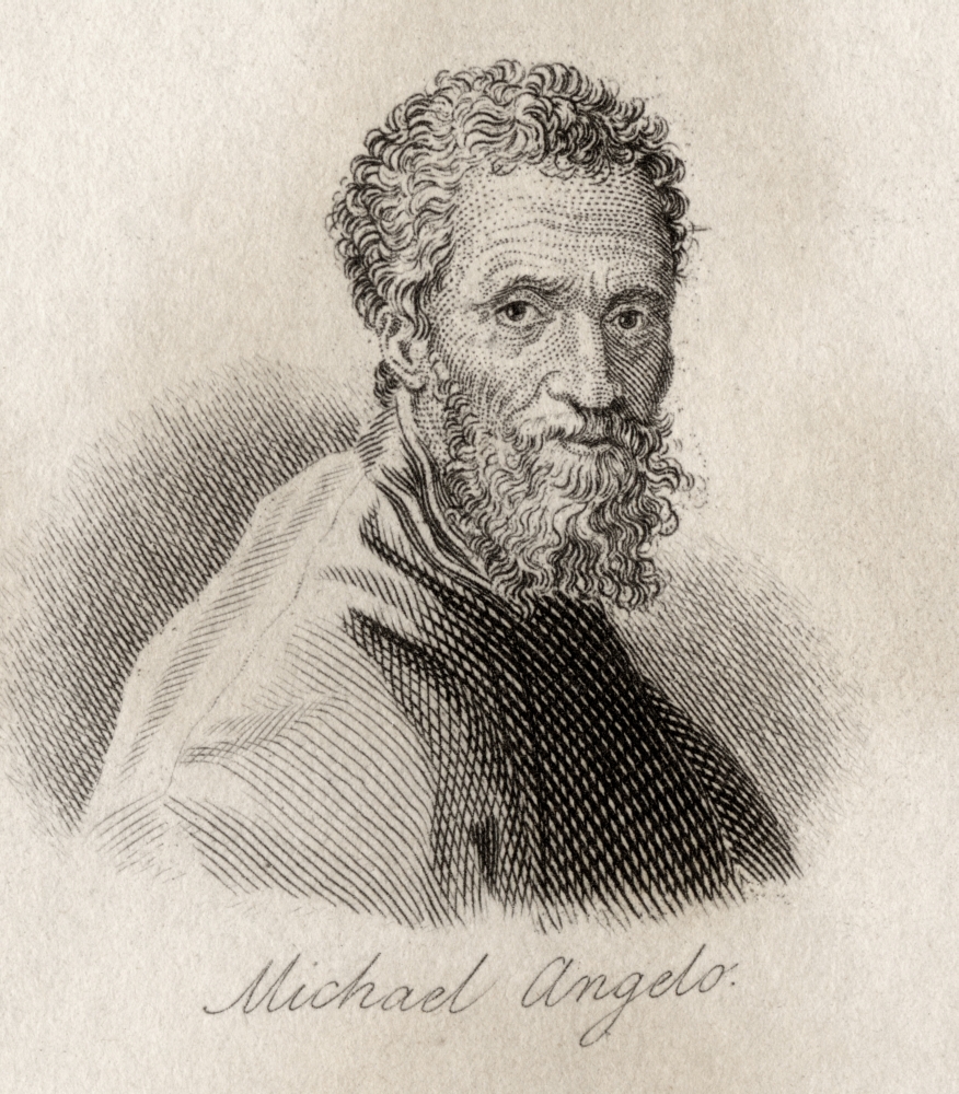 Michelangelo Buonarroti 1475-1564 Italian High RenaissanceMannerist Painter Poster Print - Large - 26 x 30