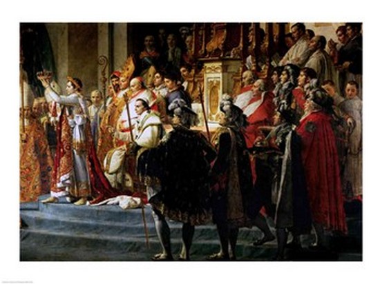 Picture of Posterazzi BALXIR178719 The Consecration of The Emperor Napoleon & The Coronation of The Empress Josephine Detail Print by Jacques-Louis - 24 x 18 in.
