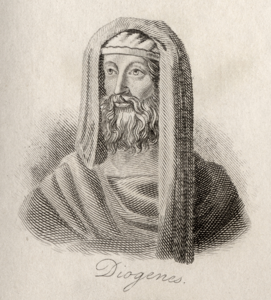 DPI1856794LARGE Diogenes of Sinope D. C.320 Bc Greek Philosopher Engraved by J.W.Cook Poster Print, Large - 26 x 28