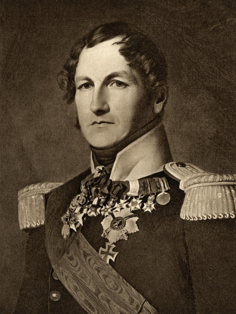 Leopold Georges Chretien Frederick 1790-1865 King of The Belgians Uncle of Queen Victoria From The Portrait by F Winter Poster Print - Large - 24 x 34