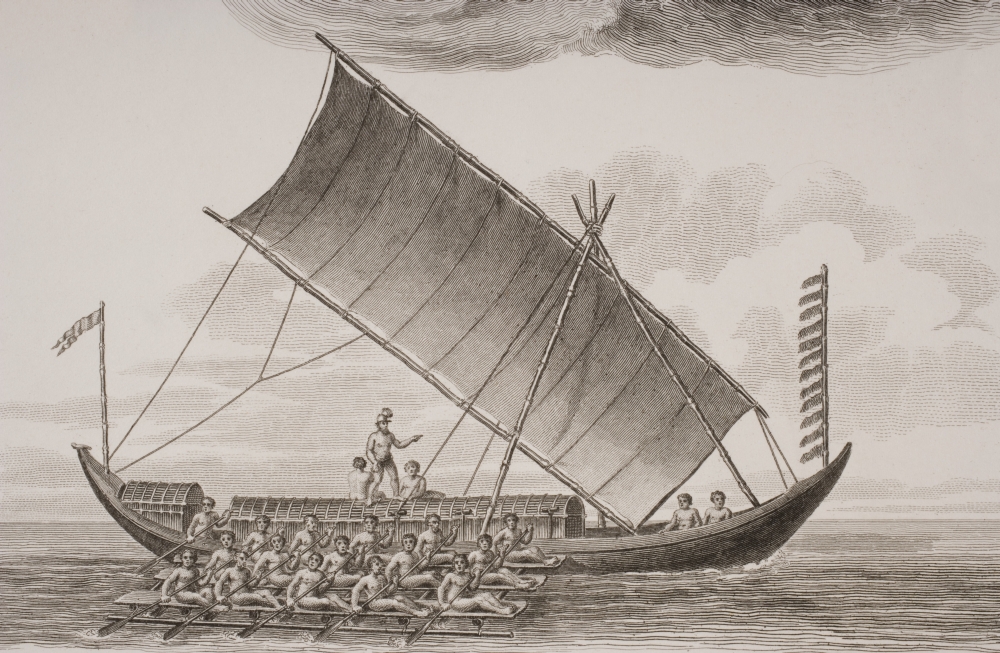 A Caracore From Borneo From A Print Dated 1820 Engraved by Milton After W. Anderson Poster Print 36 x 22