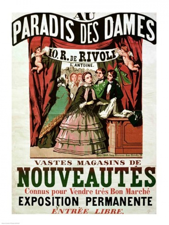 Picture of Posterazzi BALXIR182922 Poster Advertising Au Paradis Des Dames Poster Print - 18 x 24 in.