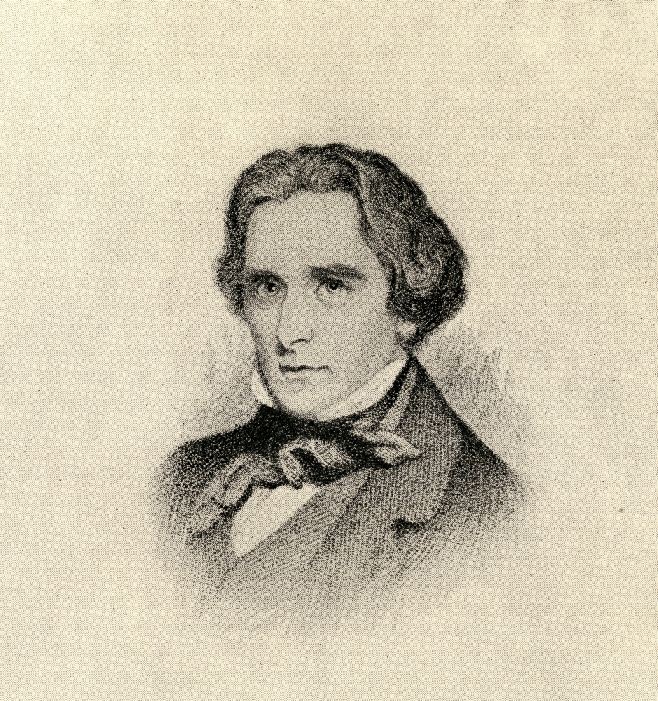 DPI1857112LARGE Douglas William Jerrold 1803 1857. English Dramatist & Writer Poster Print, Large - 28 x 30