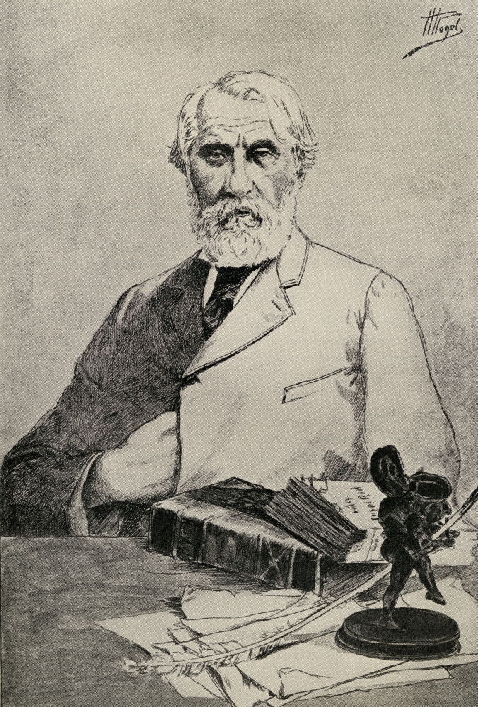 Ivan Turgenev Also Spelled Turgueniev & Tourgeuneff 1818-1883. Russian Author Poster Print, Large - 24 x 36