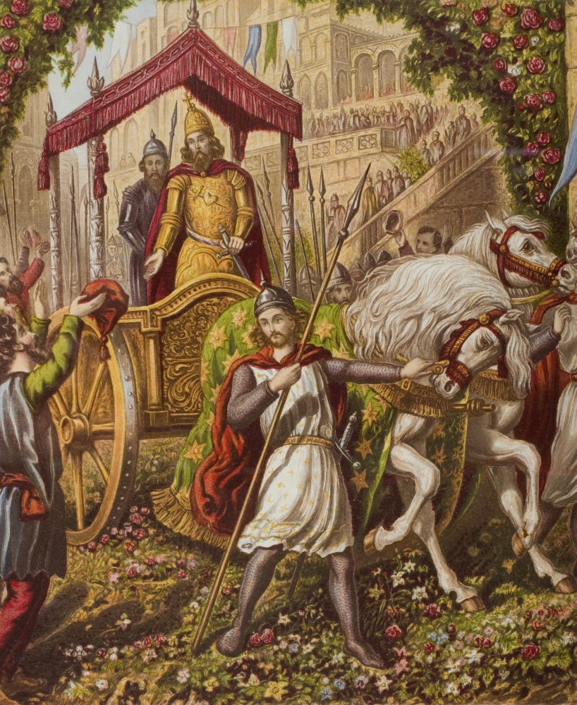 Emmanuels Second Entry Into Mansoul From The Book The Holy War by John Bunyan, From Late 19th Century Edition Poster Print, 13 x 16