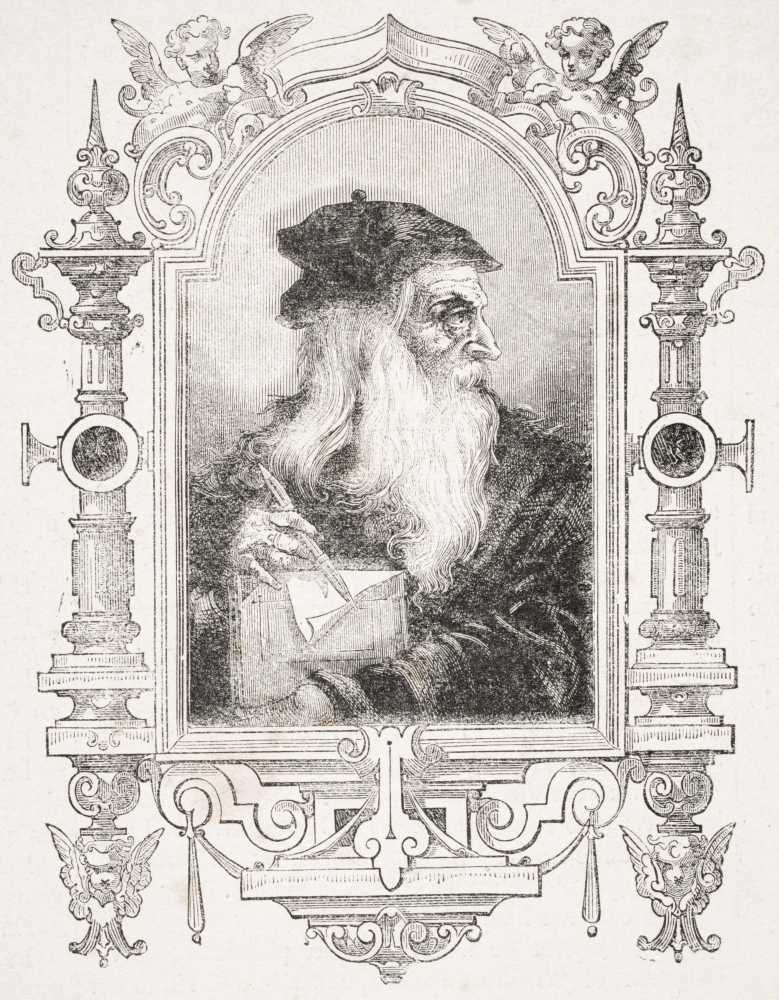 Leonardo Da Vinci 1452-1519. Florentine Artist Poster Print