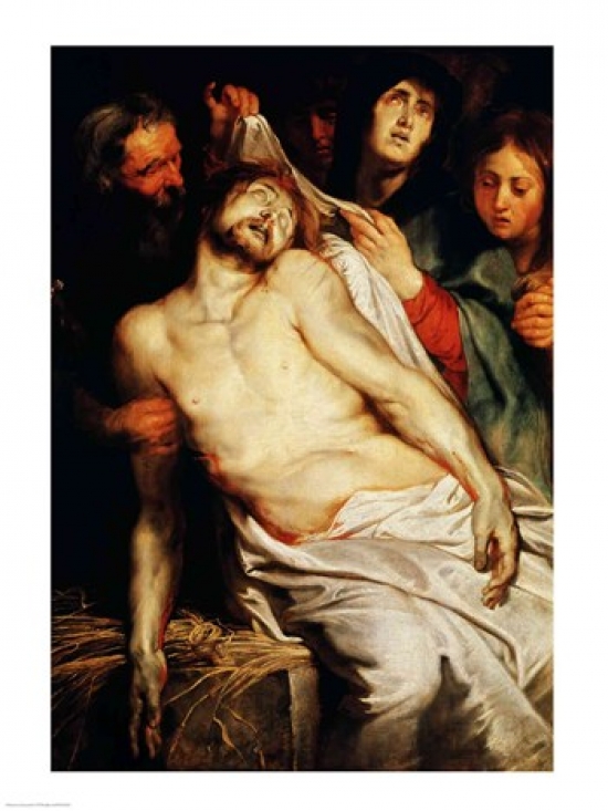 Picture of Posterazzi BALXIR196203 Triptych of Christ on The Straw Poster Print by Peter Paul Rubens - 18 x 24 in.